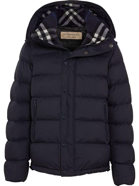 heren burberry jas|burberry denim puffer jacket.